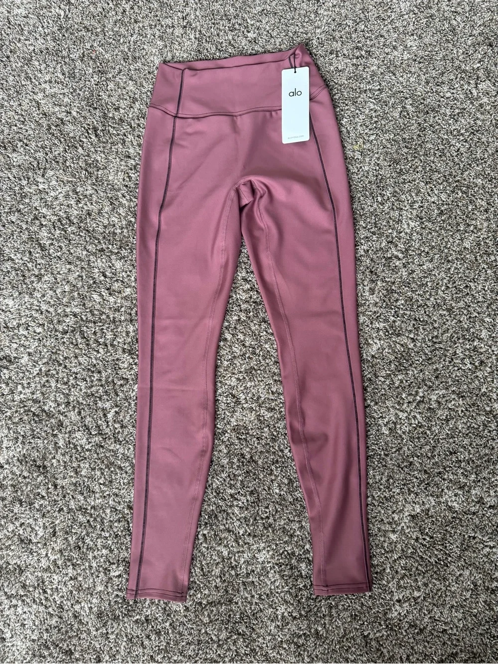 ALO Yoga burgundy, truffle, black airlift high waist redefined legging